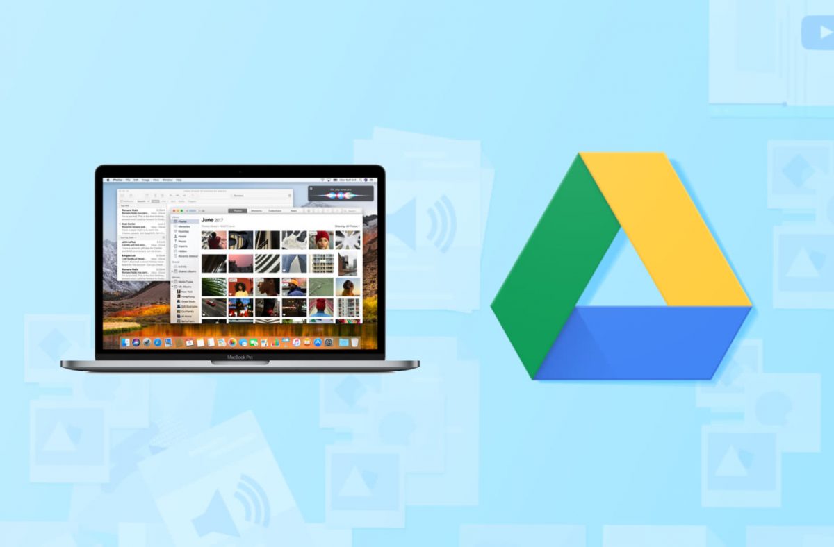 set up google drive as back up for mac osx